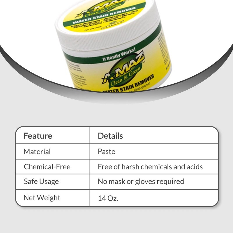FHC AMZSR1 A-MAZ Water Stain Remover 14 Oz. Jar