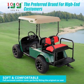 10L0L Universal Golf Cart Rear Seat Cover Dress UP Older Golf Cart Durable Breathable Material Fit Like a Glove for Yamaha EZGO and Club Car, Easy to Install