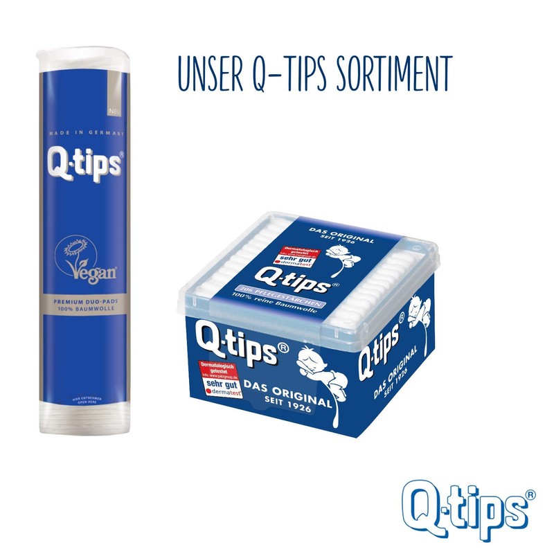 Q-tips® Care Sticks Duo Applicators, Round Tin, (24 x 30