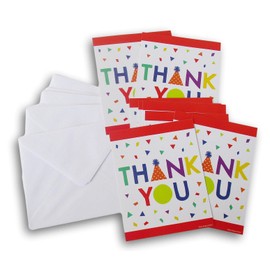 Making the Grade Party Confetti Thank You Cards and Envelopes - 8 Count