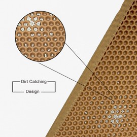 Pieviev Cat Litter Mat Double Layer Waterproof Urine Proof Trapping Mat 1 Pack (30'X24', Brown) | Pieviev