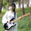 Rayzm Guitar Strap with Quick Release Black Non Slip Soft