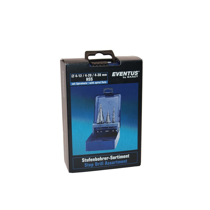 Exact Eventus HSS Step Drill with Spiral Groove, 17334