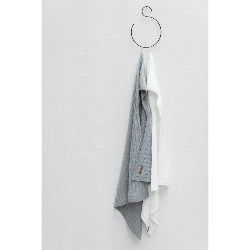 Baby's Only Hooded Bath Towel Braid Knitted 82 x 82