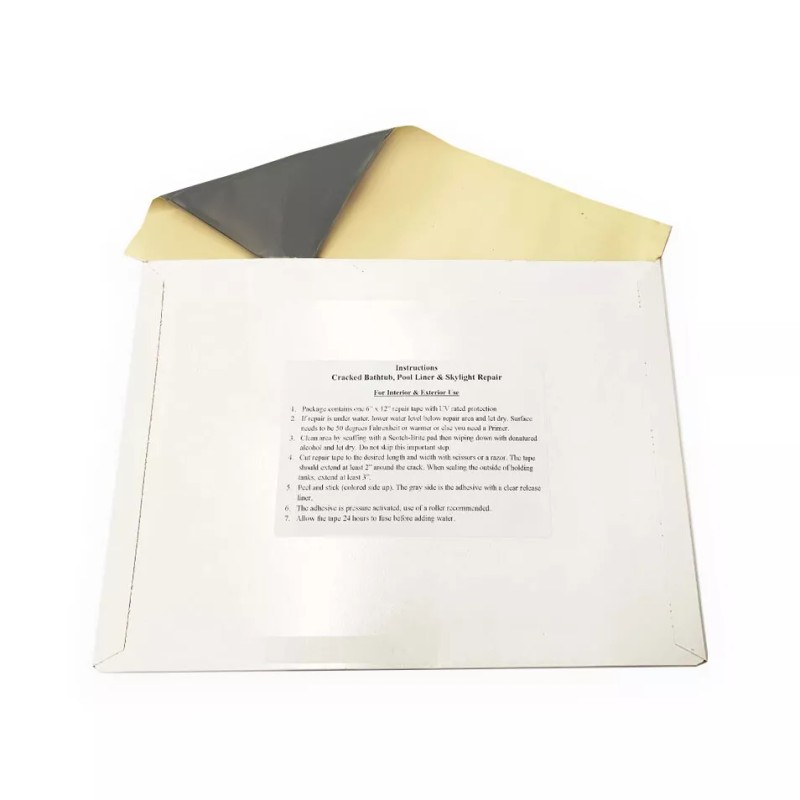 Stick-N-Repair Cracked Bathtub, Pool Liner, Siding, Skylight Repair Kit -