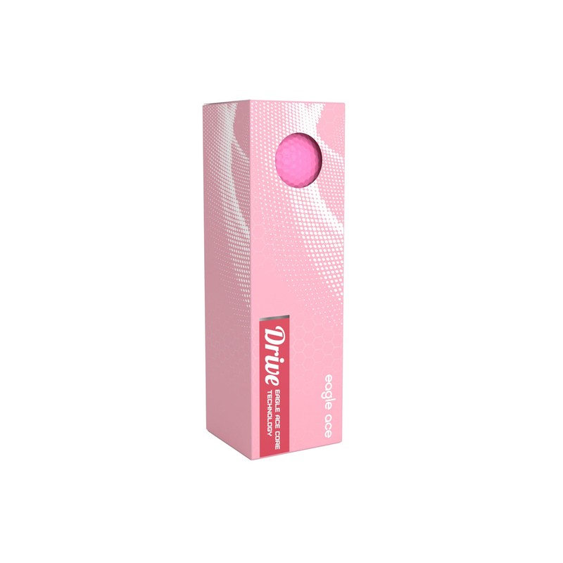 Eagle Ace™️ Drive Pink Golf Balls -Maximum Distance,Optimal Spin Control,High