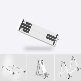 BoxWave Stand and Mount Compatible with HTC Desire 210 Dual sim - Pocket Aluminum Stand 3-in-1, Portable Multi Angle Viewing Riser - Metallic Silver