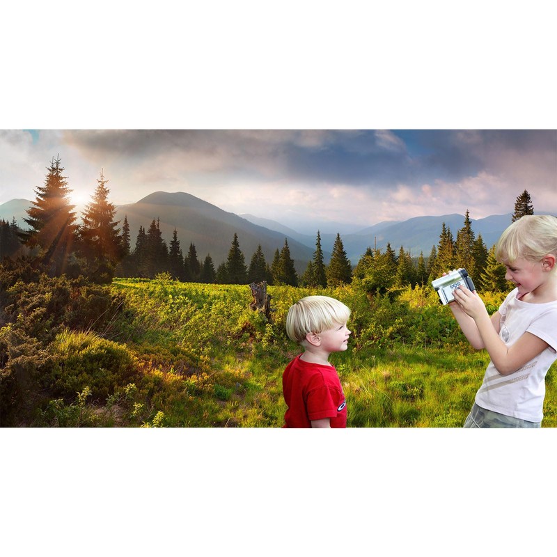 Spring Natural Scenery Background Mountains Trees Green Grass Jungle Photography