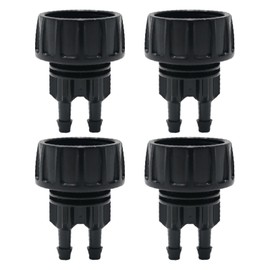 SYOWADA 4 Pcs Drip Irrigation Tubing Faucet Adapter 1/4" to 3/4" Garden Faucet Adapter Water Drip Hose Adapter Connectors for Outdoor Faucet