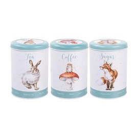 Wrendale Designs Hannah Dale The Country Set Tea Coffee and Sugar Canisters 155 x 110 mm