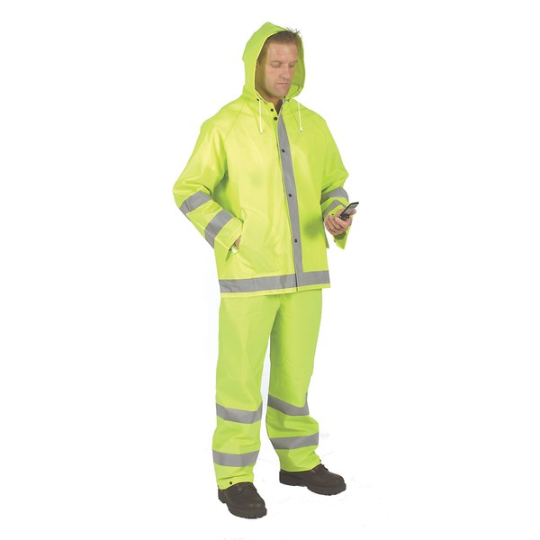 Galeton Men's Standard RAIN Suit, Lime, X-Large