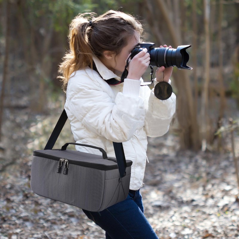 Koolertron DSLR Camera Insert Bag Purse Camera Case Insert,Liner Lens