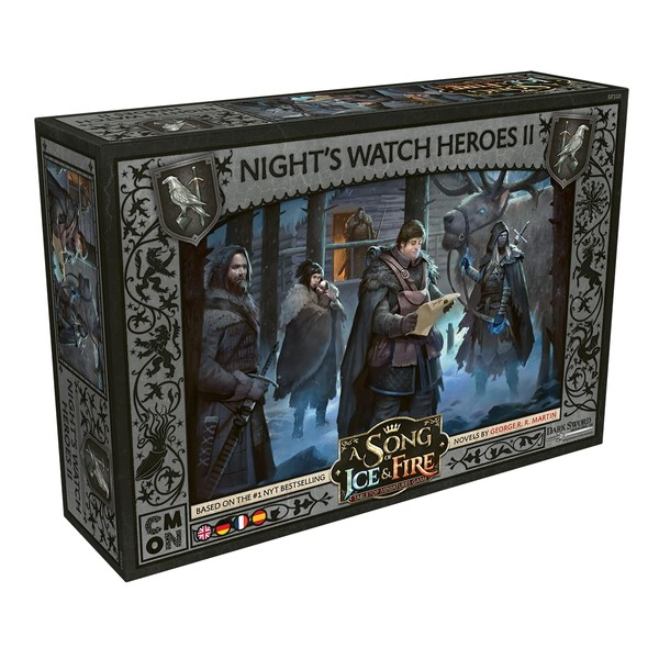 CMON Asmodee A Song of Ice & Fire - Heroes of The Night Guard II | Expansion | Tabletop | 2 Players | from 14+ Years | 45+ Minutes | German | Multilingual