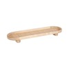 Kate and Laurel Planche Decorative Capsule Woven Tray with Solid