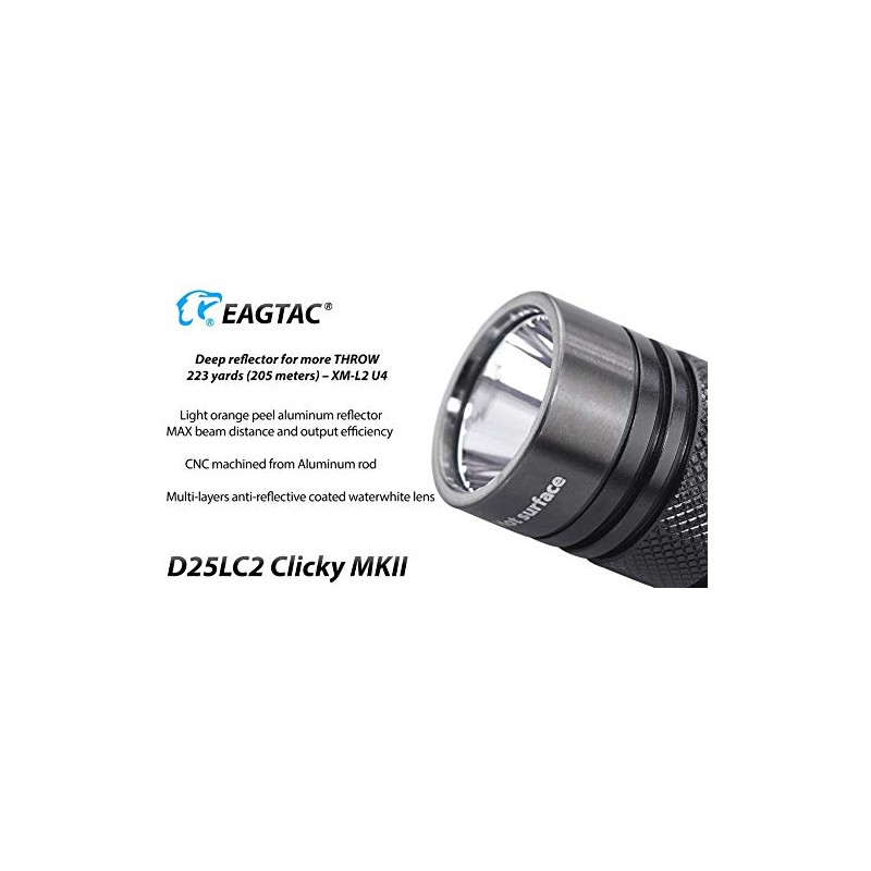EAGLETAC D25LC2 MKII - Eagletac D25LC2 Clicky MKII XM-L2 U4