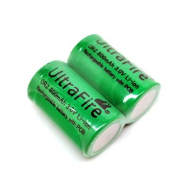 UltraFire 2x 3V Li-ion Battery For UltraFire EL1CR2 ELCR2T CR2S CR-2 RLCR2 RLCR2-L KCR2