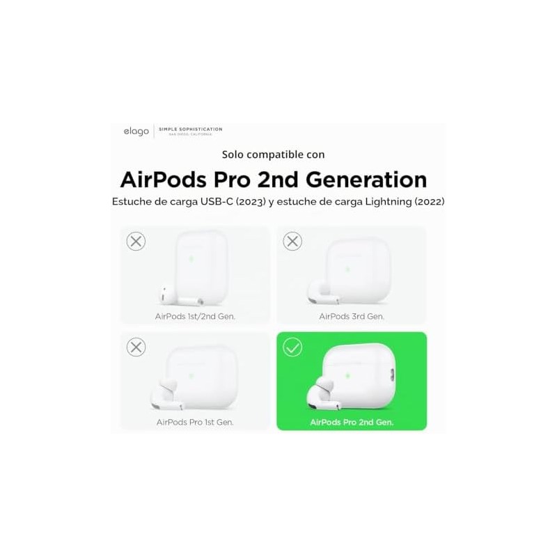 elago Funda Transparente para AirPods Pro 2