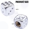 MEAJOO 6PCS Dice Tire Valve Stem Caps, Wheels Tire Air