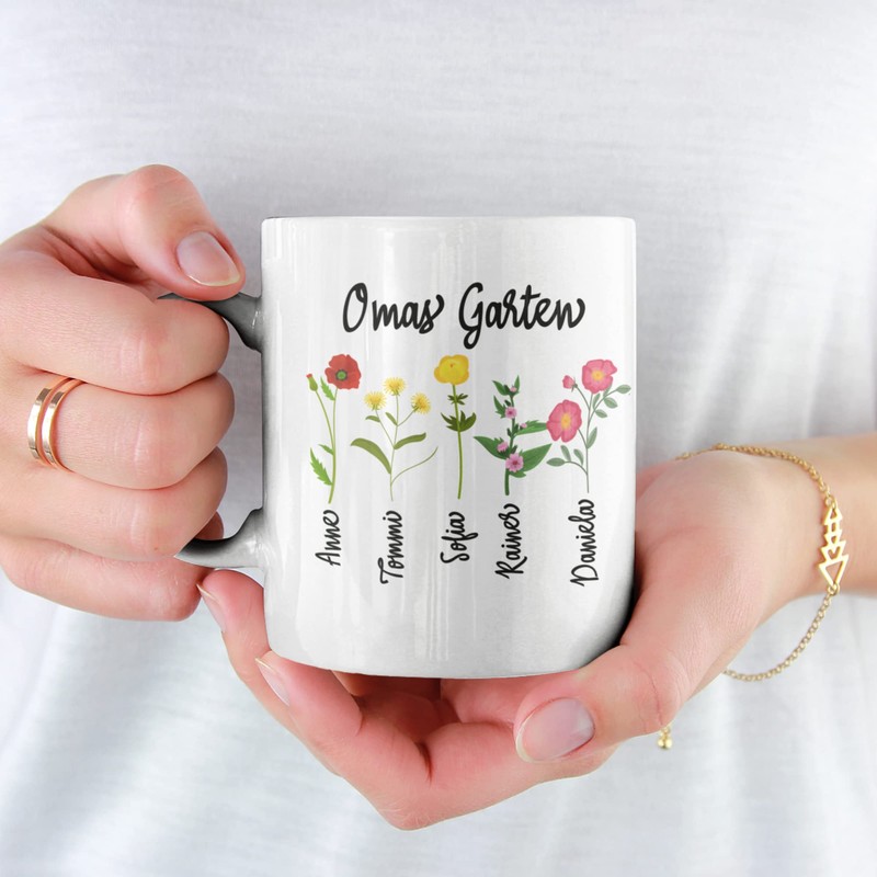 Omas Garten Oma Tasse als Geschenk zum Muttertag lustige Geschenkidee