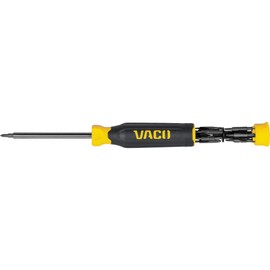 VACO VAC1273 Precision Screwdriver Set, Magnetic 27-in-1 Multi-Bit Screwdriver, 13 Double-Ended Bits and 3.5 mm Nut Driver, On-Board Storage