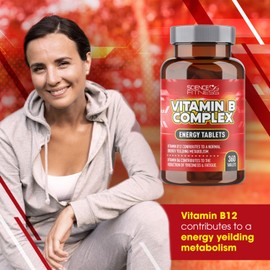 B Complex Vitamins-360 Tablets, Suitable for Vegans B Complex Supplements, B1,B2, B6, B12 with Folic Acid