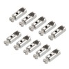 PATIKIL 5pcs 8x17mm Wire Rope Clip Steel Cable Clamp 2.5mm
