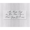60ct - RSVP Formal Return Address Labels on Clear Transparent