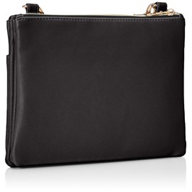 Aventura slt-30625 Sacoche Shoulder Bag, Crossbody One-Shoulder Bag, Shoulder Pouch, Synthetic Leather, Lightweight, A5 Size, Includes Key Hook, Black