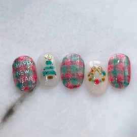 Pure J [x-mas collection 2]ʜ.ɴ.ʏ ❄ - Short Almond / 퓨어제이[x-mas컬렉션2]ʜ.ɴ.ʏ ❄ - 숏아몬드