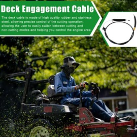 Zafina-UP 946-04173E Deck Engagement Cable Fits for Bolens Husky Yard Machines 13AD771G731 (2006) Lawn Tractor