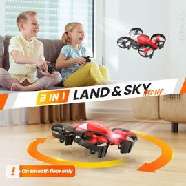 Holy Stone HS210F Mini Drone for Kids, 2-In-1 Mini RC Drone with Altitude Hold, 3D Flip and 3 Speed Modes Quadcopter for Beginners, Propellers Full Protect Easy to Fly Toy Gift for Boys and Girls