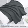 PiccoCasa Brushed Body Pillowcases with Roll Rim, Soft Breathable Delicate
