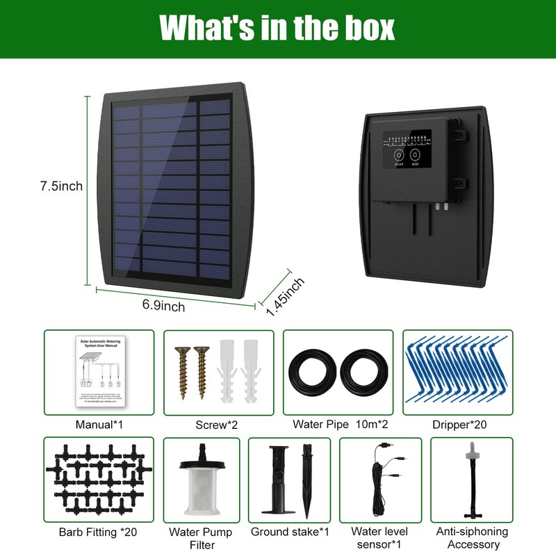 Solar Automatic Drip Irrigation Kit System, JIYANG Solar Powered Auto