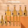 THINKWORK Diamond Drill Bits, Dry/Wet Brazing Hollow Drill Hole Saw