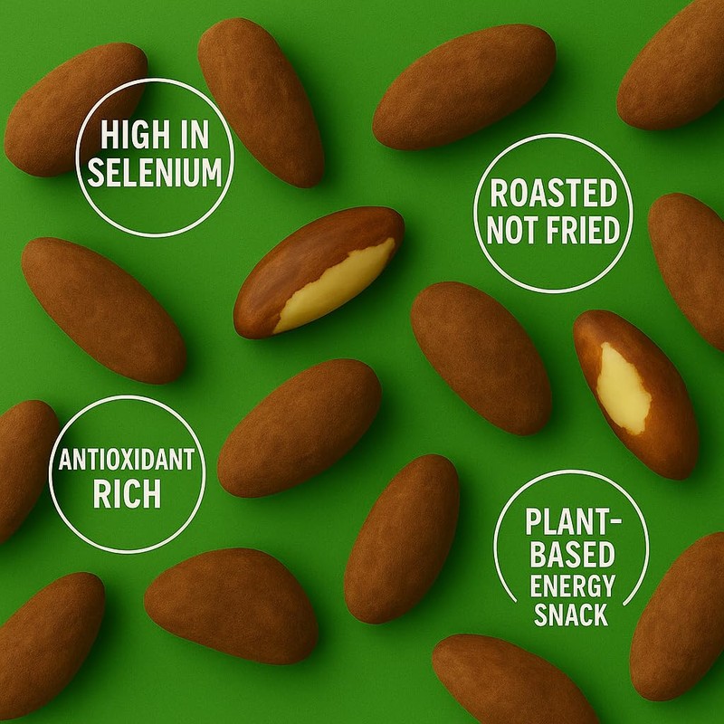 Espresso Dark Chocolate Cocoa Brazil Nuts 16 oz Bag