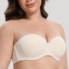 MELENECA Women's Strapless Bra for Large Bust Back Smoothing Plus
