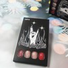 24 Pcs Christmas Snowflake Press on Nails Red Stars Acrylic