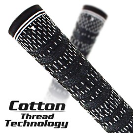 Multi -Compound Golf Grips, Standard Size All-Weather Control Thread Technology Rubber Combine with Carbon Yard, Anti-Slip-Set of 13(Gray,Standard Size)