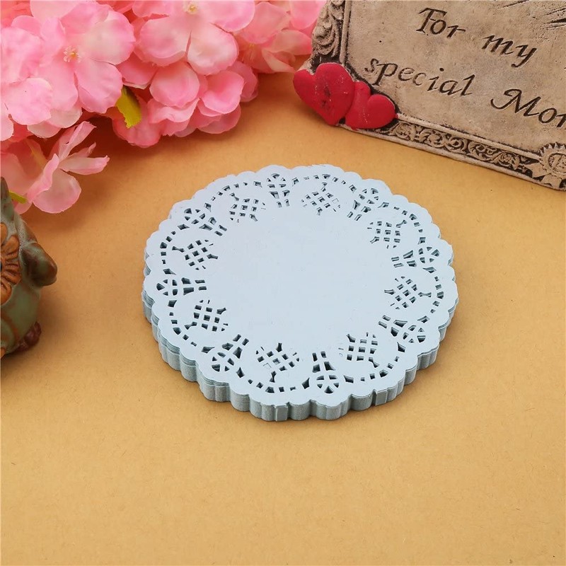 CCINEE Lace Paper Decorative Paper Coasters (6 Colors, Approximately 120