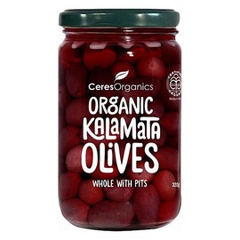 Ceres Organics Olives Kalamata Whole with Pitts 320g