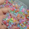 200 Pcs Luminous Mini Turtles with Storage Box,Tiny Re/sin Animals
