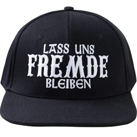 EXPRESS-STICKEREI Cap Message/Statement Saying | Adjustable Unisex Cap with Embroidery | Smapback Cap with Closure | Outdoor Baseball Cap for Sports & Leisure | Baseball Cap | One Size, Black/Let's