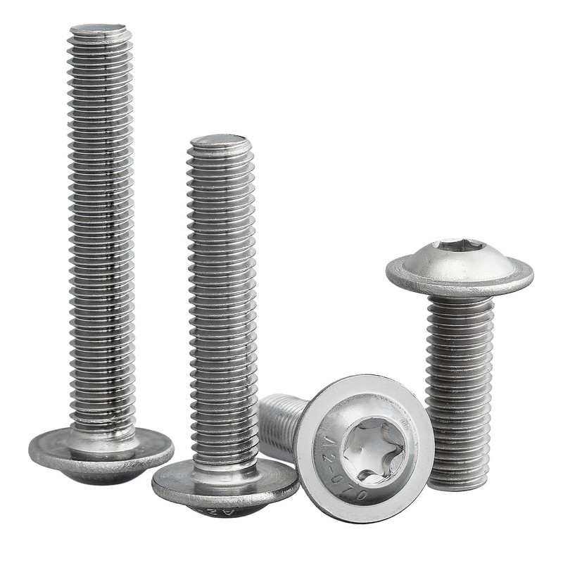 Rounded Head Screw with Flange and Hexalobular/Torx (ISR, TX) Drive,