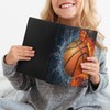 Gomyblomy Burning Basketball Book Covers Jumbo Book Sleeves for Hardcover