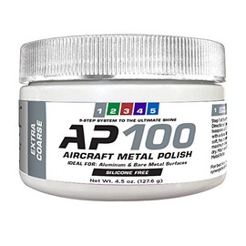 Rolite AP10045z Model AP100 Aircraft Metal Polish, for Airplane Aluminum & Bare Metal Surfaces, Extra Coarse, 4.5 oz