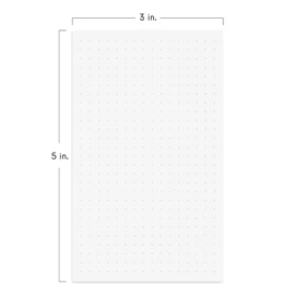 Notsu Dot Grid Index Cards 3x5 inch, 50 ct | Thick Dotted Note Cards | Premium Heavy Duty Paper 350 gsm