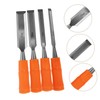 Operitacx 4 Stück Tischlerei Meißel Klein Holzbearbeitung Gravieren Wohnung Flachmeißel