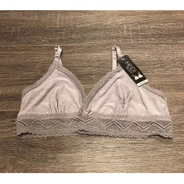 Heidi Klum Womens Heather Mist Adjustable Strap Natural Lift Bra Small NEW