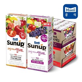 Daily Sun -up Fruit Stay Salad Mixed Red 200ml 24 Pack+Purple 24 Pack / 매일 썬업 과일야채샐러드 혼합 레드 200ml 24팩+퍼플 24팩