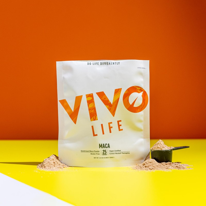 Vivo life Gelatinised Maca Powder - Hormone and Energy Support,